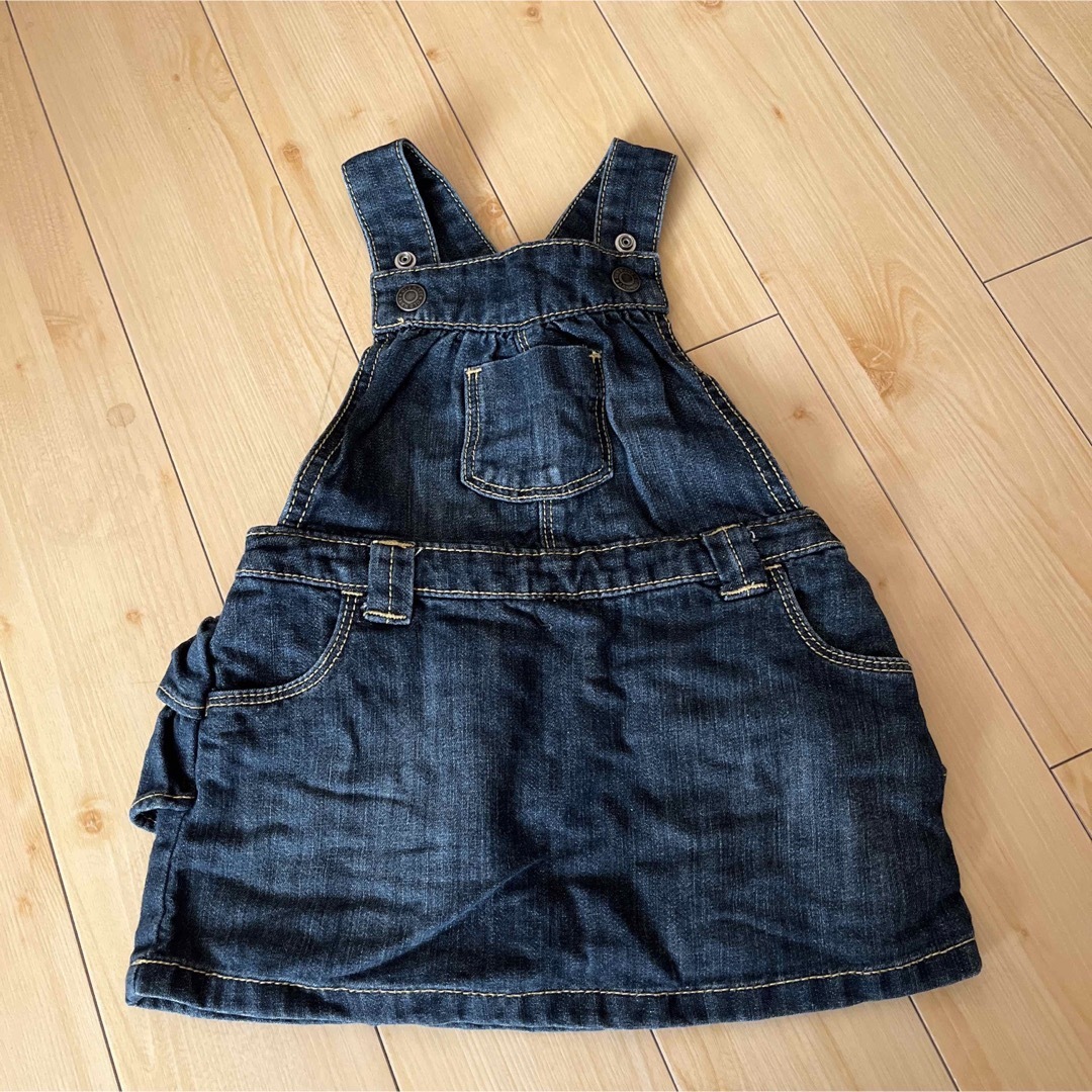 babyGAP(ベビーギャップ)のデニムワンピース キッズ/ベビー/マタニティのキッズ服女の子用(90cm~)(ワンピース)の商品写真