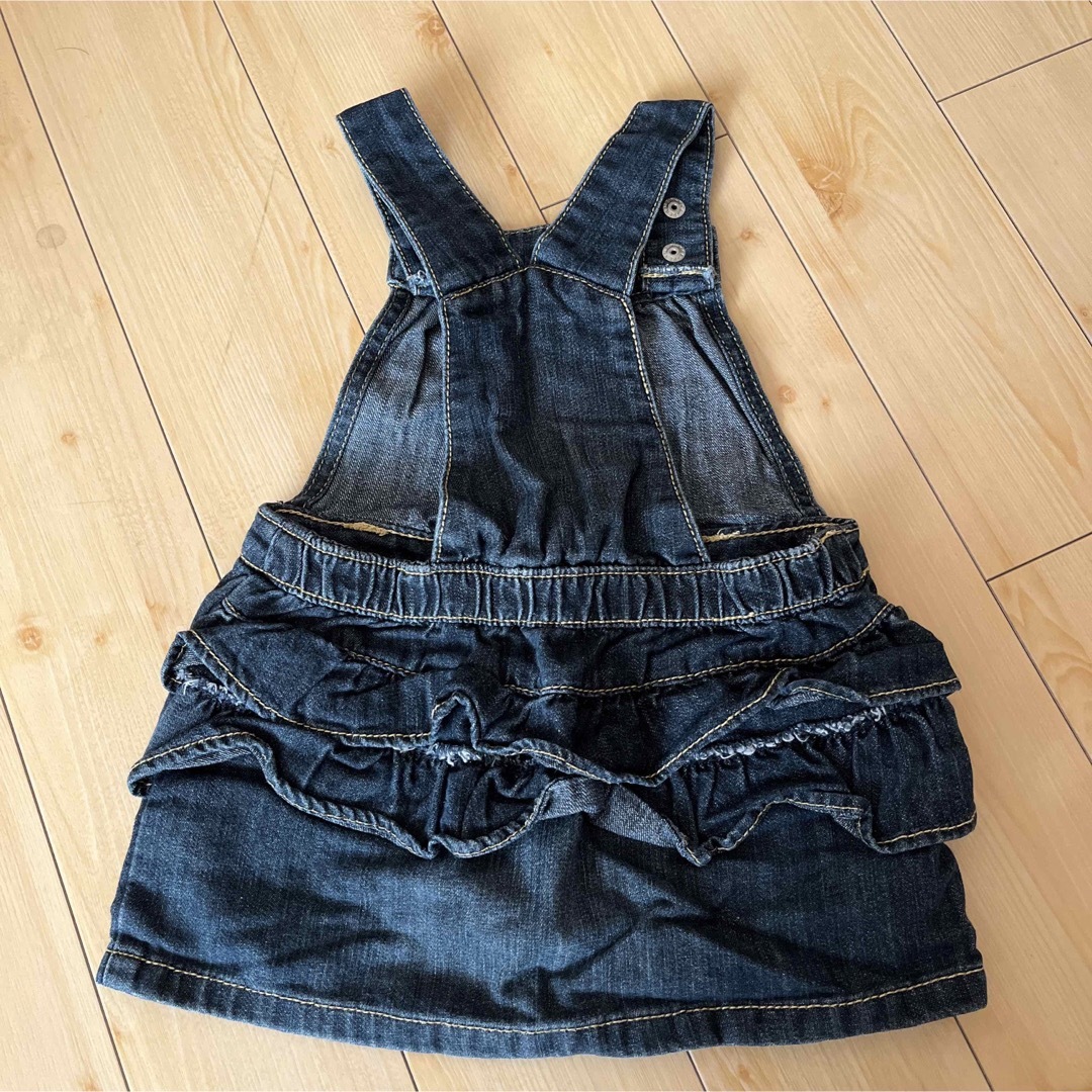 babyGAP(ベビーギャップ)のデニムワンピース キッズ/ベビー/マタニティのキッズ服女の子用(90cm~)(ワンピース)の商品写真