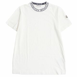 未使用★ モンクレール　2022年モデル　Tシャツ　ホワイト　デカロゴ　サイズS
