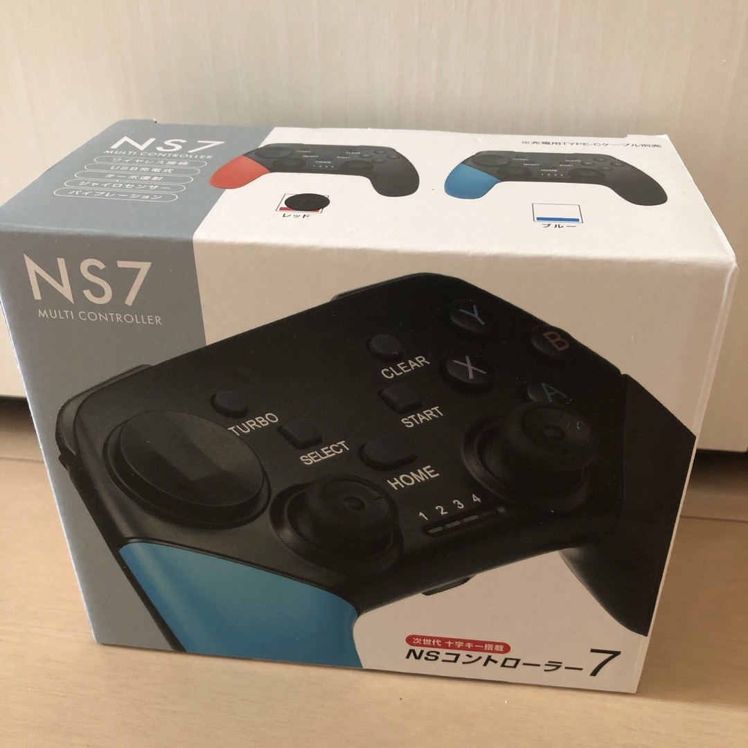 NSコントローラー7 レッド　NS7マルチコントローラー エンタメ/ホビーのゲームソフト/ゲーム機本体(その他)の商品写真