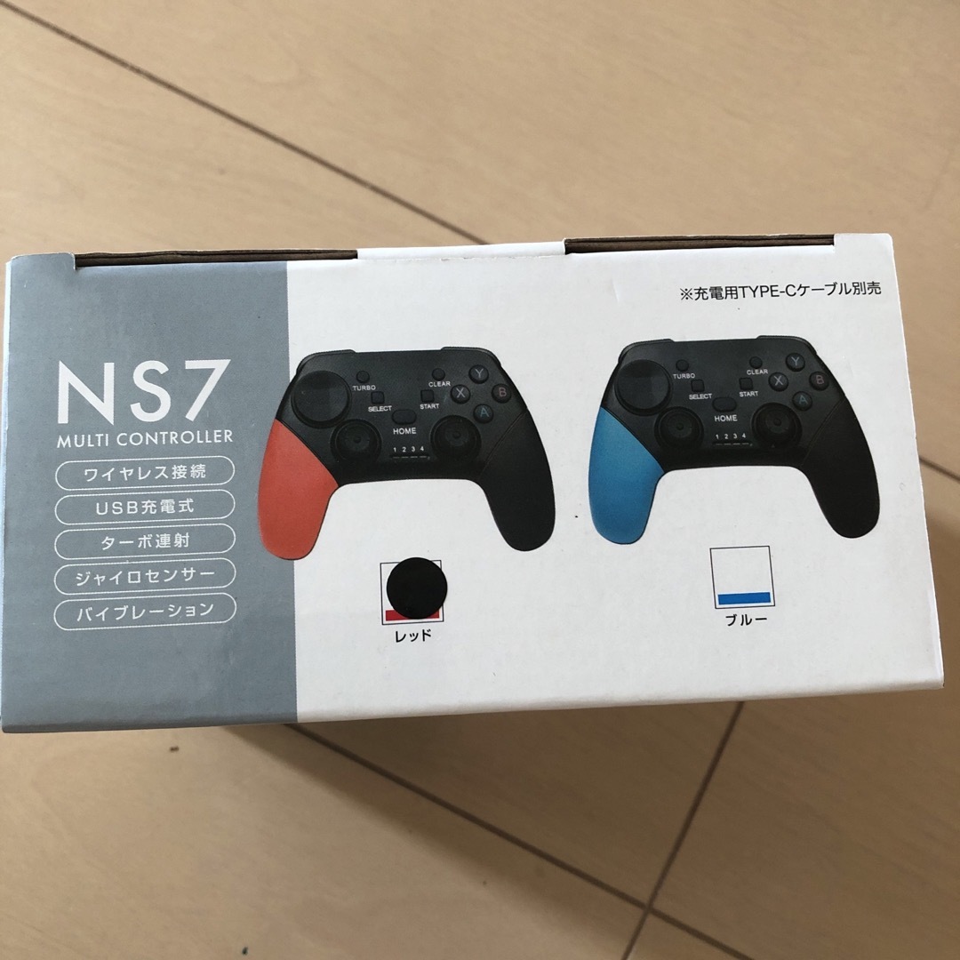 NSコントローラー7 レッド　NS7マルチコントローラー エンタメ/ホビーのゲームソフト/ゲーム機本体(その他)の商品写真