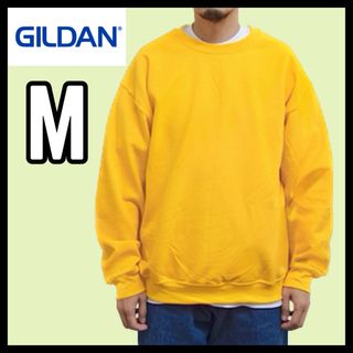 ギルタン(GILDAN)の新品未使用 ギルダン ビッグシルエット スウェット 無地トレーナー ゴールド M(スウェット)