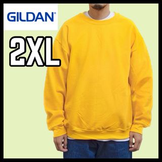 ギルタン(GILDAN)の新品未使用 ギルダン ビッグシルエットスウェット 無地トレーナーゴールド 2XL(スウェット)