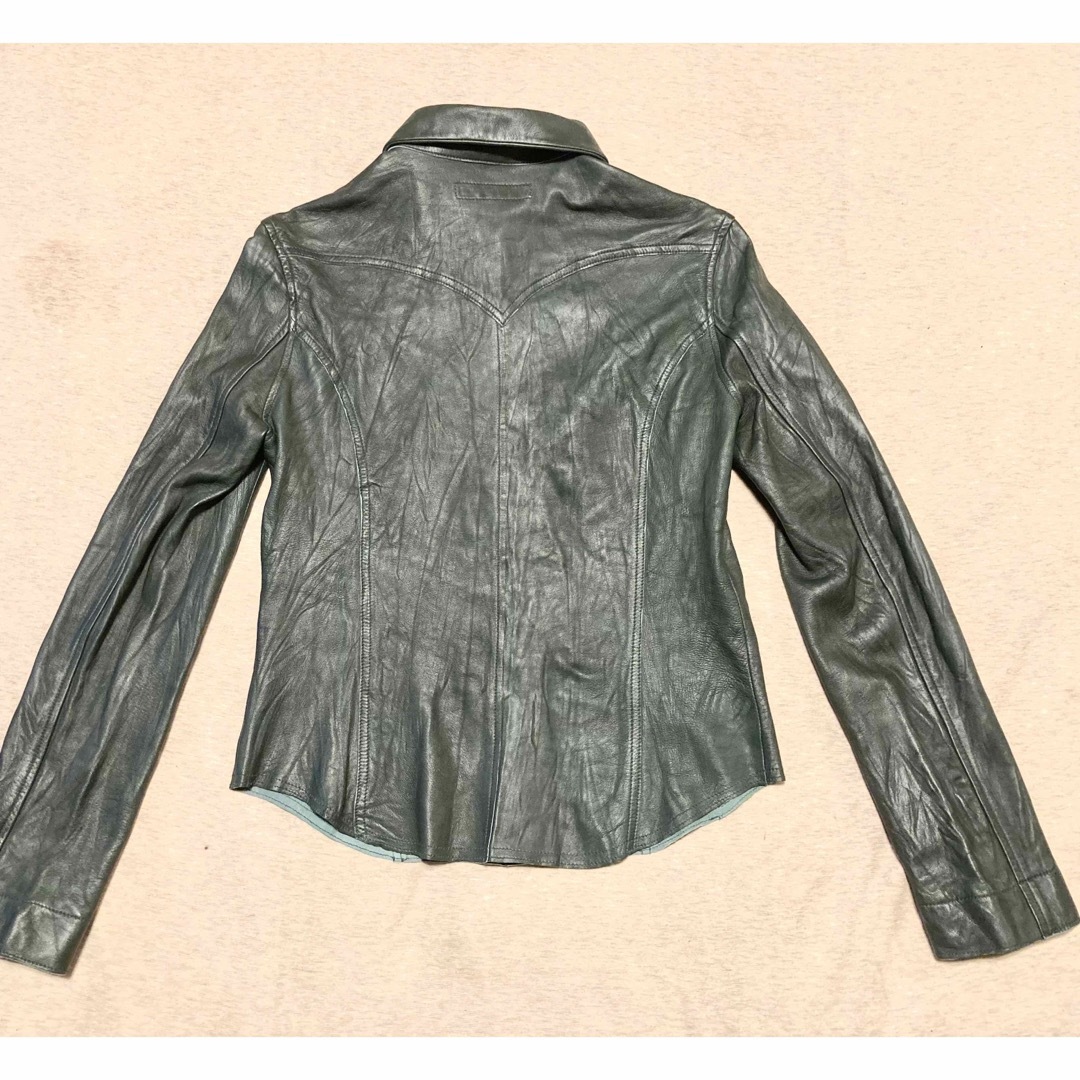ROSE BUD(ローズバッド)のROSEBUD ラムレザーシャツ　ジャケット　 1 レディースのジャケット/アウター(その他)の商品写真