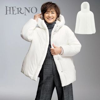 ヘルノ(HERNO)の雑誌掲載*HERNO ヘルノ 20デニール Nuage オーバーサイズ コート(ブルゾン)