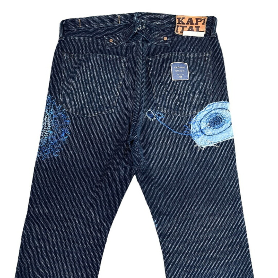 KAPITAL(キャピタル)のKAPITAL 21AW CENTURY DENIM NO.123 <KON-YA> 紺屋リメイク size 36 刺子 極希少 パンツ ボトム キャピタル メンズ メンズのパンツ(その他)の商品写真