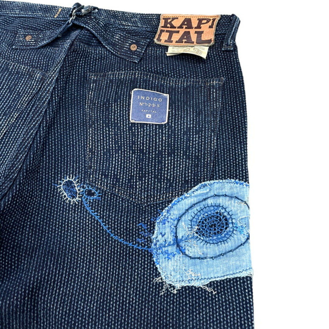 KAPITAL(キャピタル)のKAPITAL 21AW CENTURY DENIM NO.123 <KON-YA> 紺屋リメイク size 36 刺子 極希少 パンツ ボトム キャピタル メンズ メンズのパンツ(その他)の商品写真