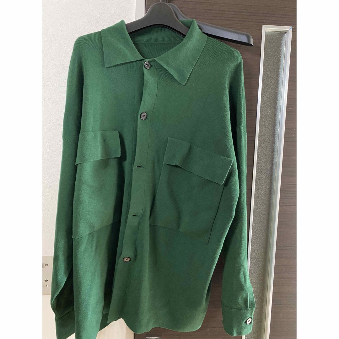 ハレ　HARE ニットシャツ　緑　Mサイズ