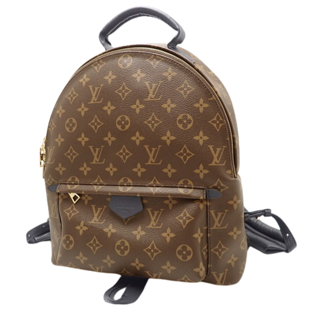 LOUIS VUITTON(ルイ・ヴィトン) モノグラム マカサー パームスプリングス バックパックMM リュック・バックパック リュックサック モノグラムマカサー ブラウン茶 ブラック黒 ゴールド金具 M41561 ユニセックス 40802072223【アラモード】