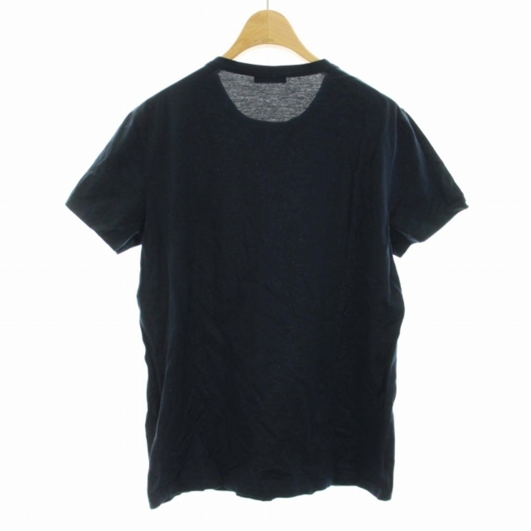 MONCLER ワッペンロゴ Tシャツ 半袖 クルーネック カットソー S 紺 1