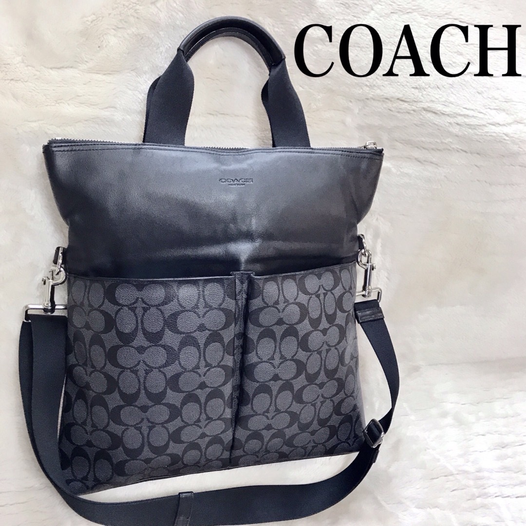 COACH 美品 2WAYビジネストートバッグ メンズバッグ