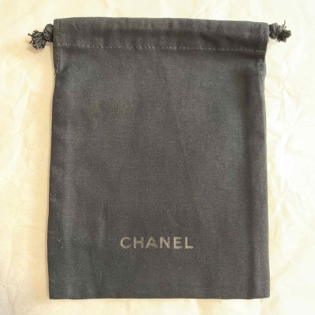 CHANEL(シャネル)のシャネル ディオール ミニ 巾着ポーチセット ブラック ホワイト コットン レディースのファッション小物(ポーチ)の商品写真