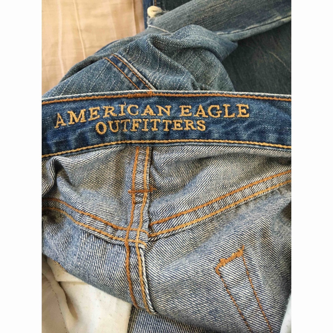 American Eagle(アメリカンイーグル)のアメリカンイーグル　メンズダメージデニム メンズのパンツ(デニム/ジーンズ)の商品写真