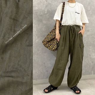 ジャーナルスタンダード(JOURNAL STANDARD)のjournal standard luxe リネンヘリン カーゴパンツ(カジュアルパンツ)