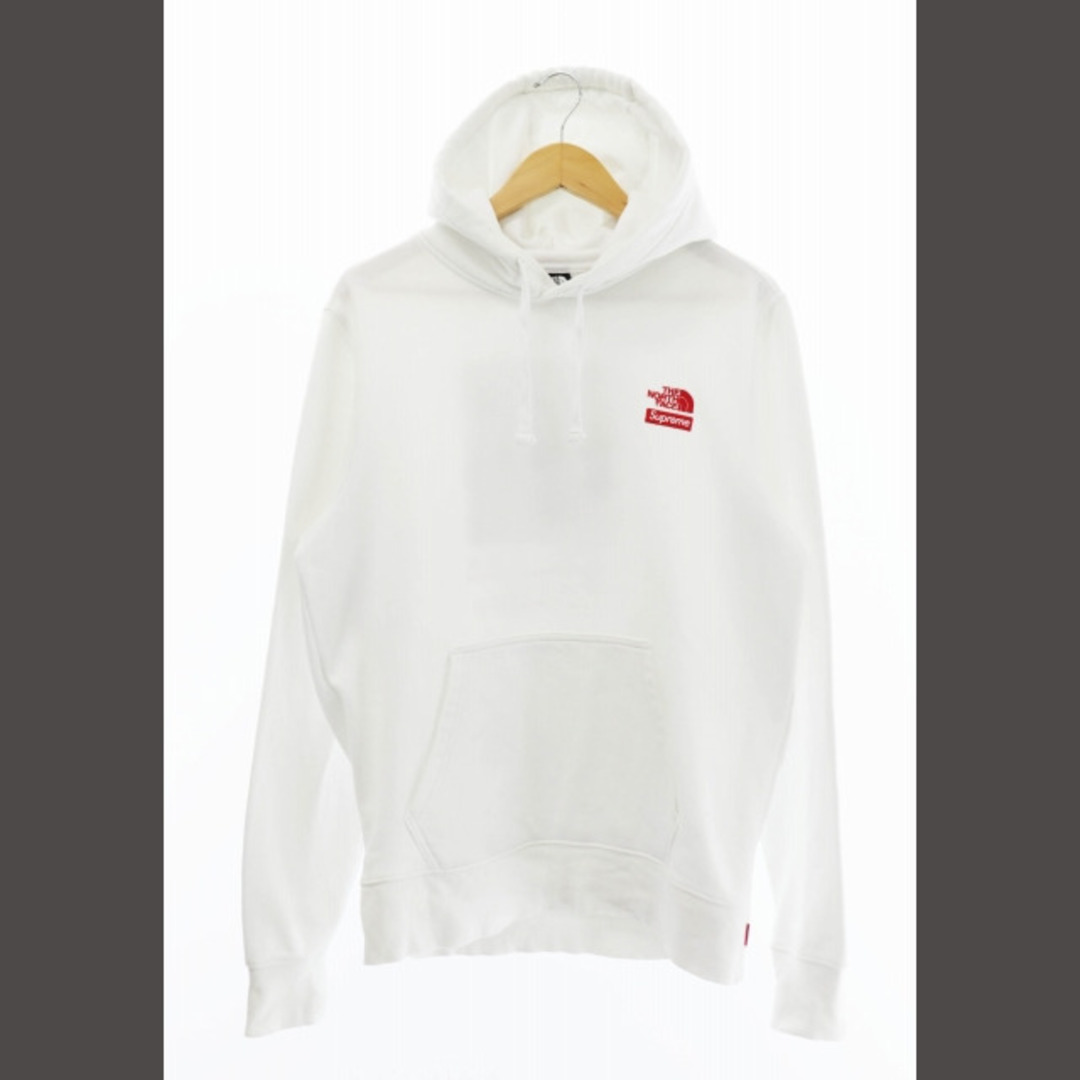 supreme northface パーカー　白