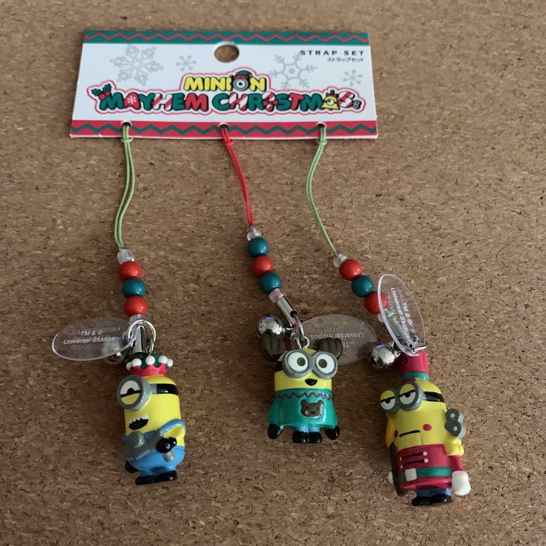 新品　USJ ミニオン　クリスマス　チャーム　ストラップセット　ユニバ 7