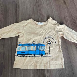 ハッシュアッシュ(HusHush)の男の子電車　ロンT(Tシャツ/カットソー)