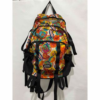 廃盤モデル/美品【ニューエラ】ペイズリー 総柄 リュック 稀少 28L 黒×白