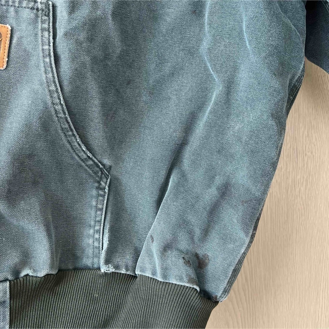 carhartt(カーハート)の《希少》青緑 カーハート アクティブジャケット グリーン 2XL 古着 冬服 メンズのジャケット/アウター(ブルゾン)の商品写真