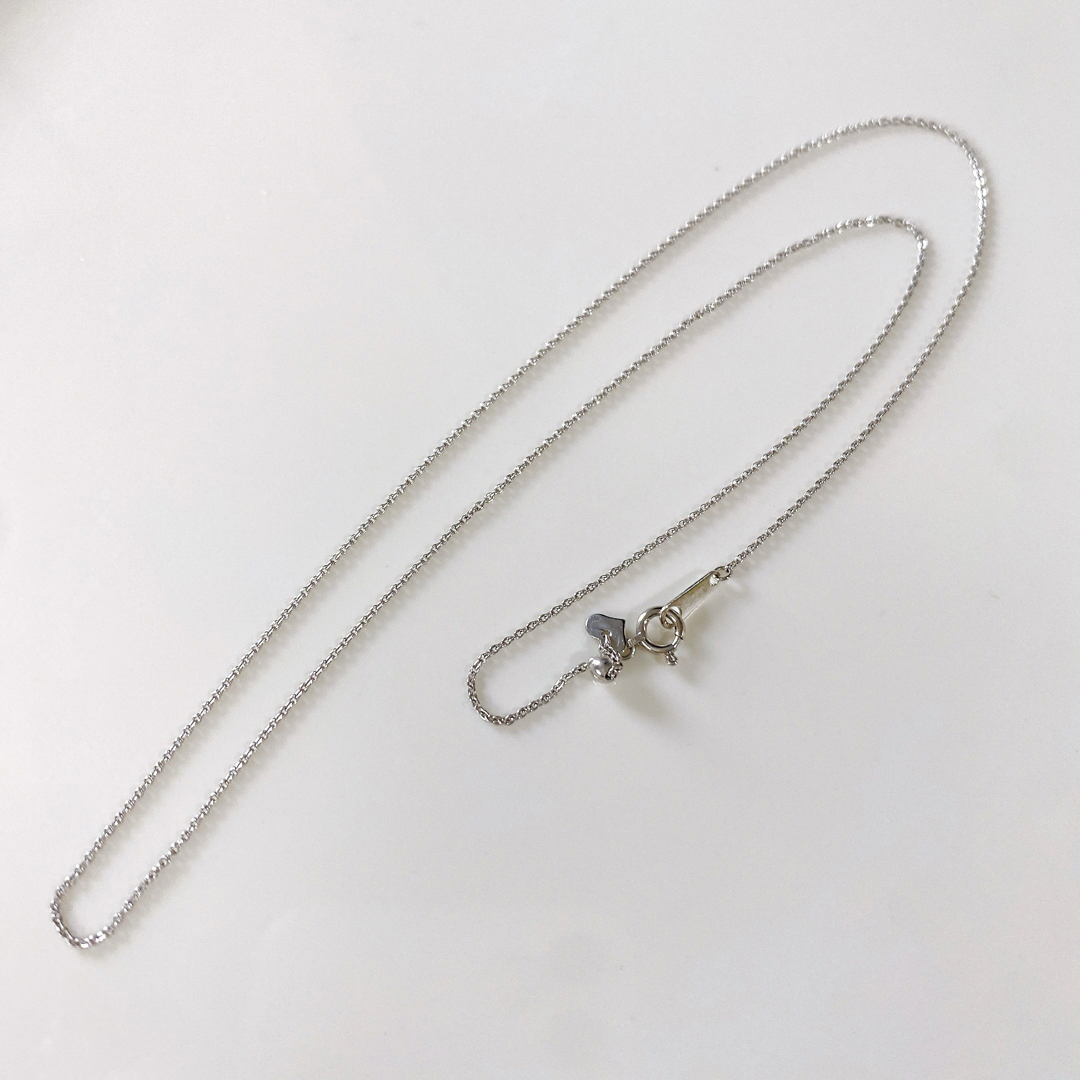 K18 WG ネックレス 小豆 アズキ スライド チェーン 45cm 喜平 美品-