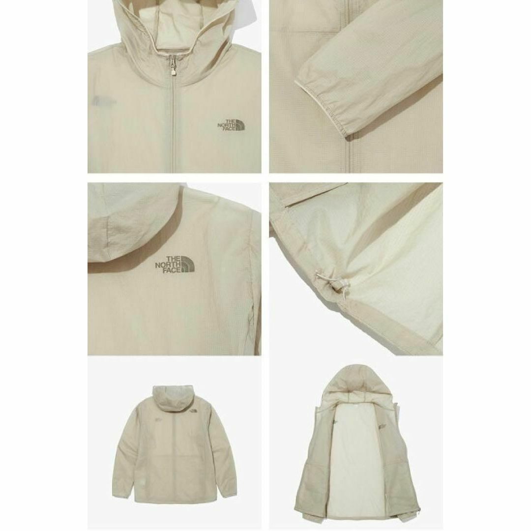 THE NORTH FACE(ザノースフェイス)の【韓国限定】THE NORTH FACE ベージュ　ウインドブレーカー　L レディースのジャケット/アウター(ナイロンジャケット)の商品写真