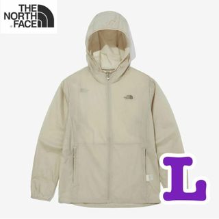 ザノースフェイス(THE NORTH FACE)の【韓国限定】THE NORTH FACE ベージュ　ウインドブレーカー　L(ナイロンジャケット)