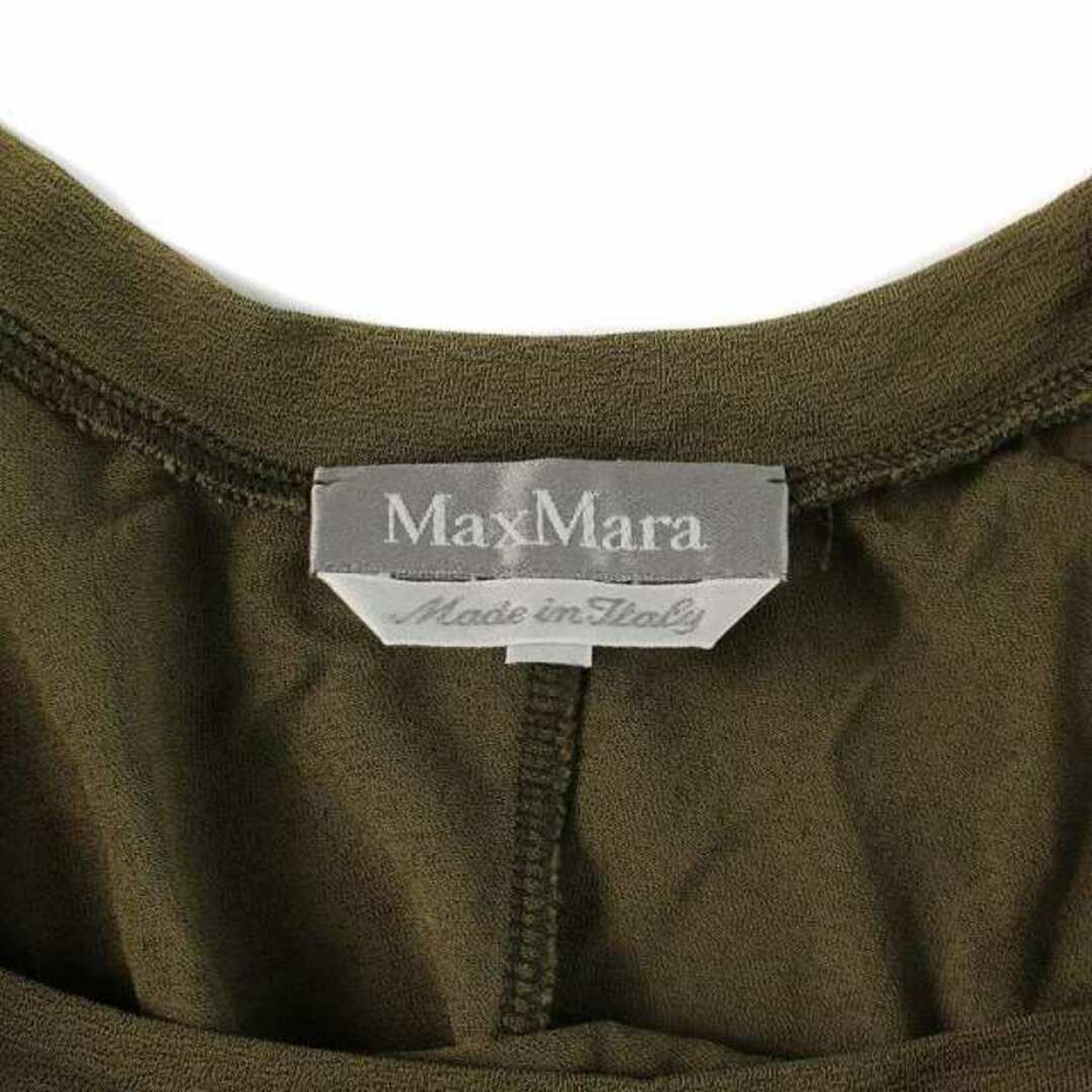 Max Mara(マックスマーラ)のマックスマーラ MAX MARA タンクトップ リブ レーヨン S カーキ レディースのトップス(タンクトップ)の商品写真