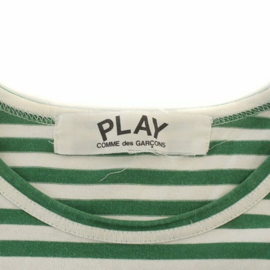 PLAY COMME des GARCONS Tシャツ 長袖 ロゴワッペン 緑 2