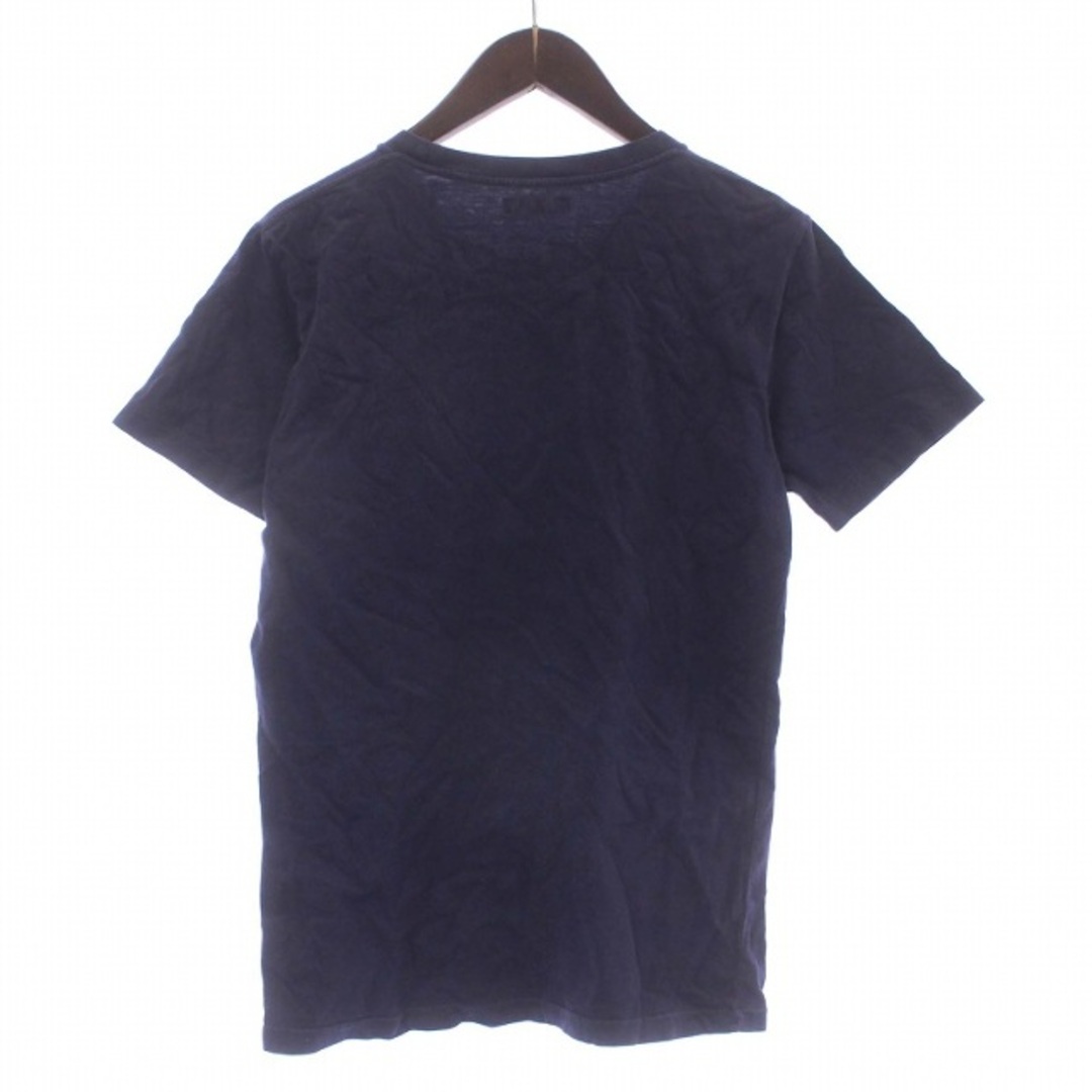 BLUE BLUE(ブルーブルー)のBLUE BLUE Tシャツ カットソー 半袖 クルーネック ロゴ 1 S 紺 メンズのトップス(Tシャツ/カットソー(半袖/袖なし))の商品写真
