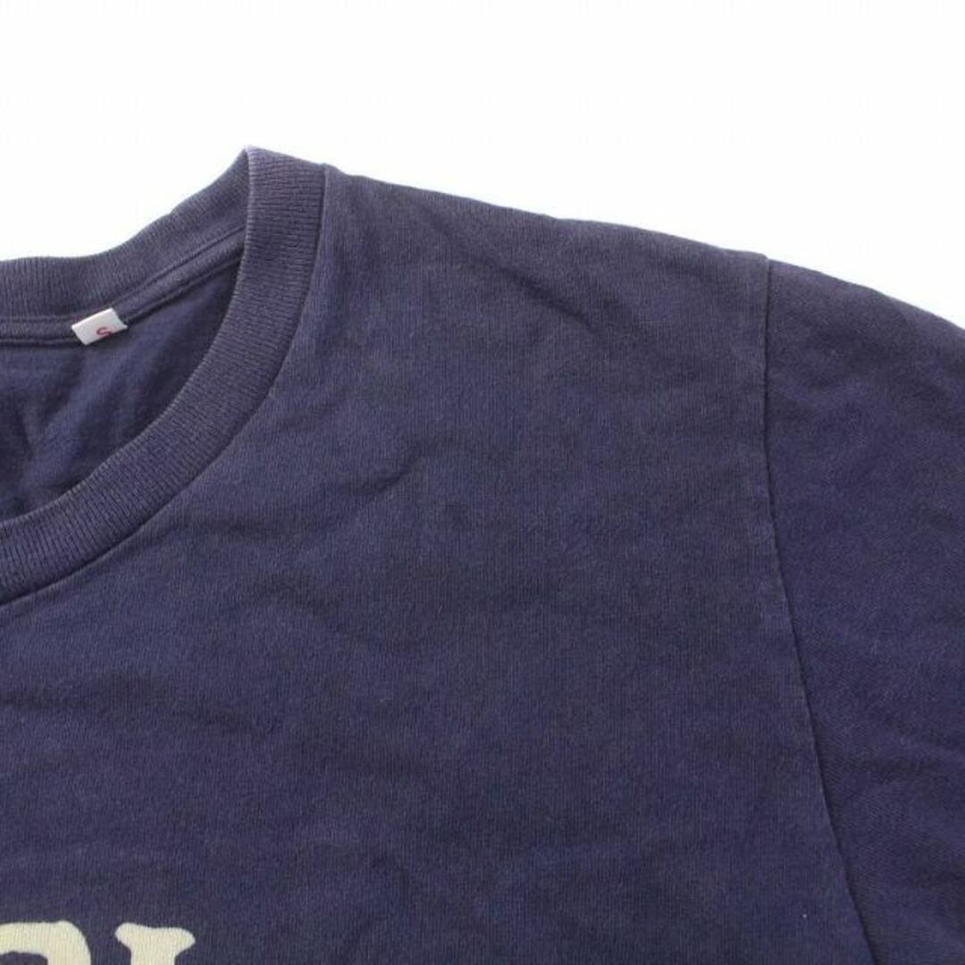 BLUE BLUE(ブルーブルー)のBLUE BLUE Tシャツ カットソー 半袖 クルーネック ロゴ 1 S 紺 メンズのトップス(Tシャツ/カットソー(半袖/袖なし))の商品写真
