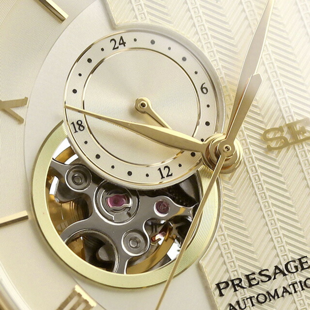 セイコー SEIKO PRESAGE 腕時計 メンズ SARY238 プレザージュ 自動巻き ゴールドxシルバー/ゴールド アナログ表示 5