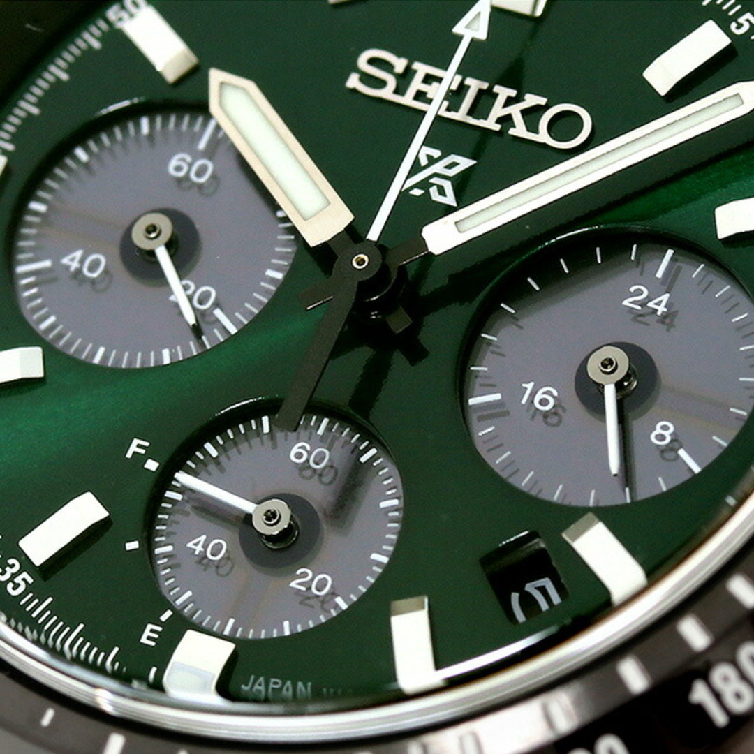 セイコー SEIKO PROSPEX 腕時計 メンズ SBDL107 プロスペックス スピードタイマー ソーラークロノグラフ レギュラーモデル ソーラー グリーンxシルバー アナログ表示 4