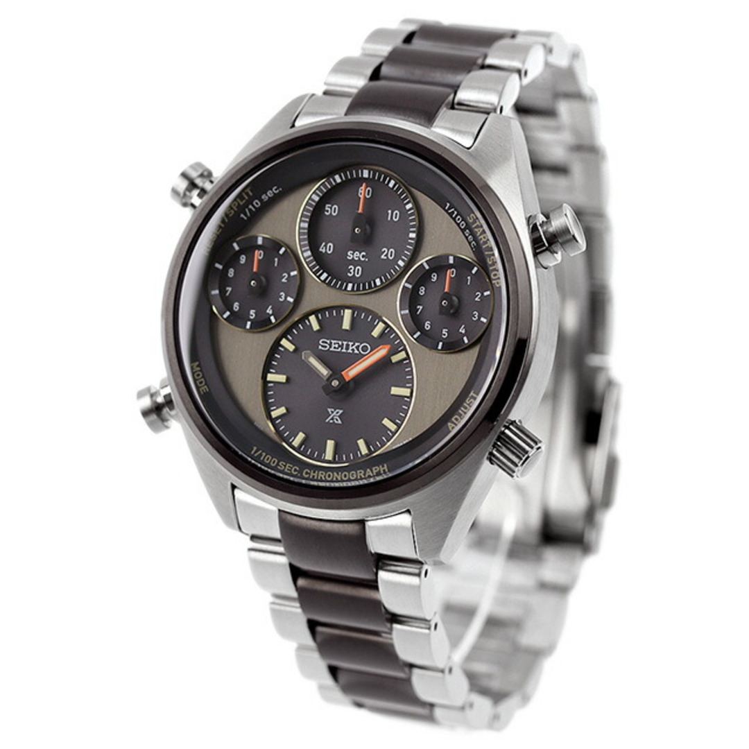 20cmラグ幅【新品】セイコー SEIKO PROSPEX 腕時計 メンズ SBER005 プロスペックス スピードタイマー 40周年記念限定モデル ソーラー グレー/ブラックxシルバー/ブラック アナログ表示