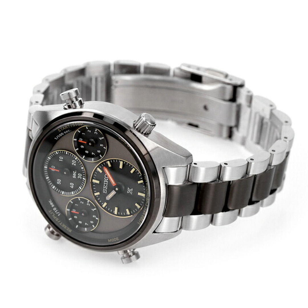 【新品】セイコー SEIKO PROSPEX 腕時計 メンズ SBER005 プロスペックス スピードタイマー 40周年記念限定モデル ソーラー  グレー/ブラックxシルバー/ブラック アナログ表示