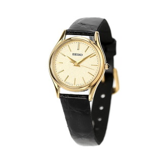 セイコー(SEIKO)の【新品】セイコー SEIKO DOLCE＆EXCELINE 腕時計 レディース SWDL160 ドルチェ＆エクセリーヌ クオーツ ゴールドxブラック アナログ表示(腕時計)