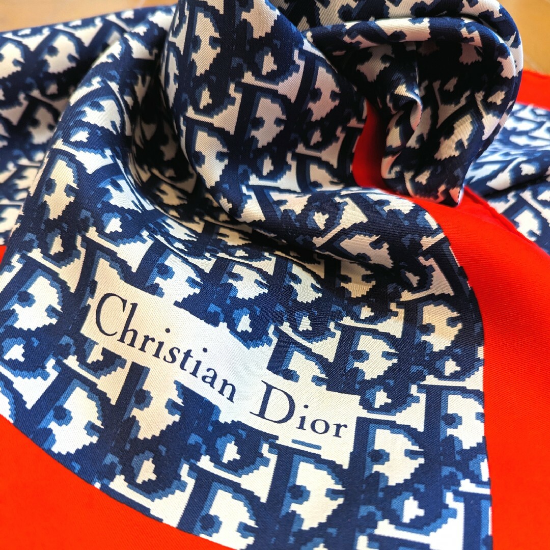 Christian Dior トロッター 大判 シルク スカーフ