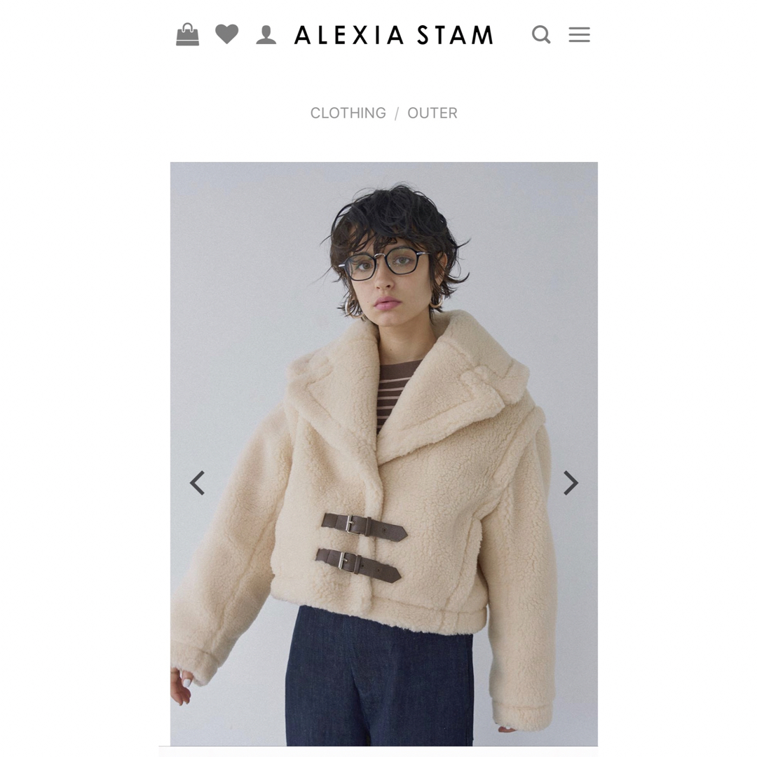 ALEXIA STAM ボア×ファージャケット M 美品