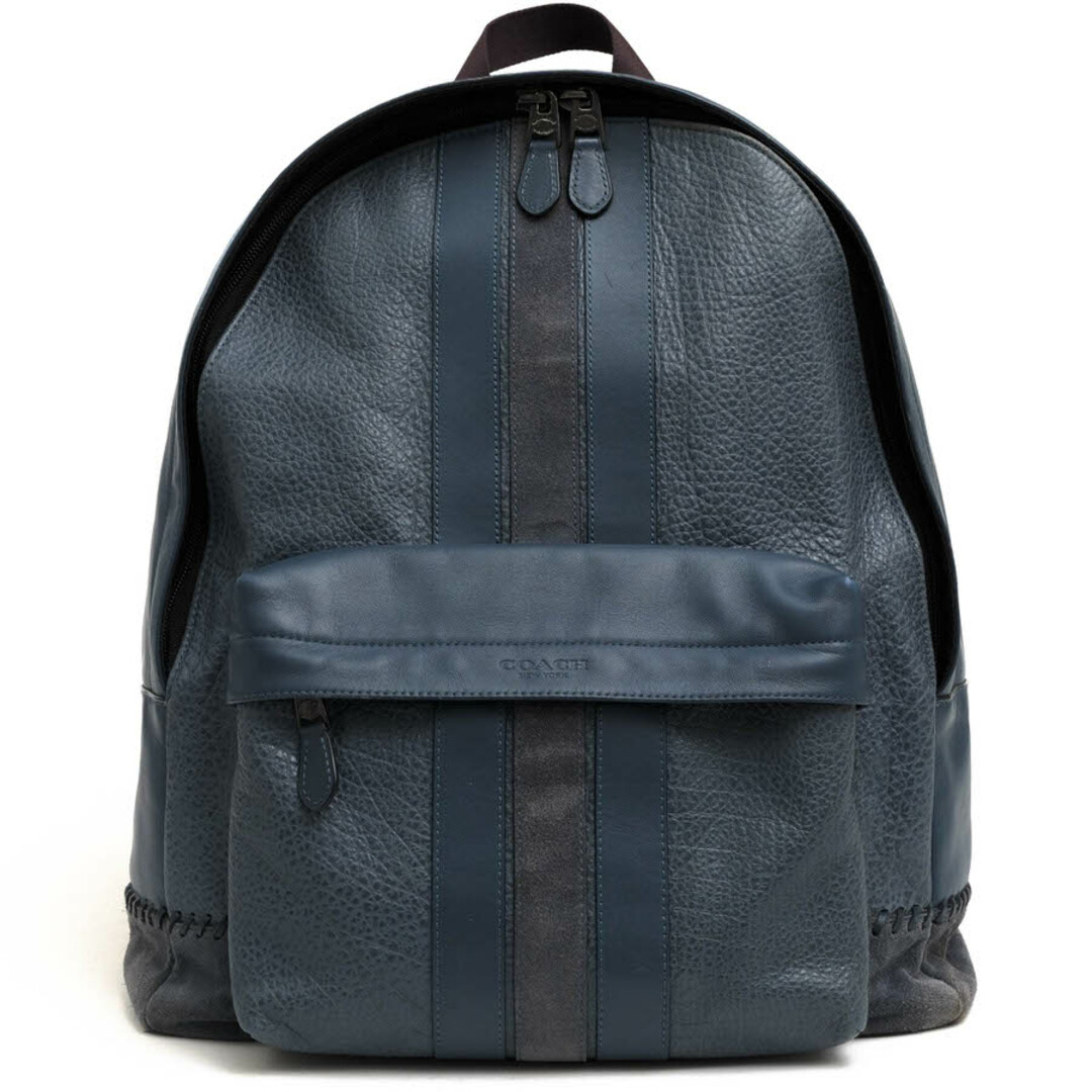 コーチ／COACH リュック バッグ バックパック メンズ 男性 男性用レザー 革 本革 ライトブルー 水色  F11250 CHARLES BACKPACK WITH BASEBALL STITCH チャールズ ベースボール ステッチ バックパック シボ革 シュリンクレザー ノートPC収納可