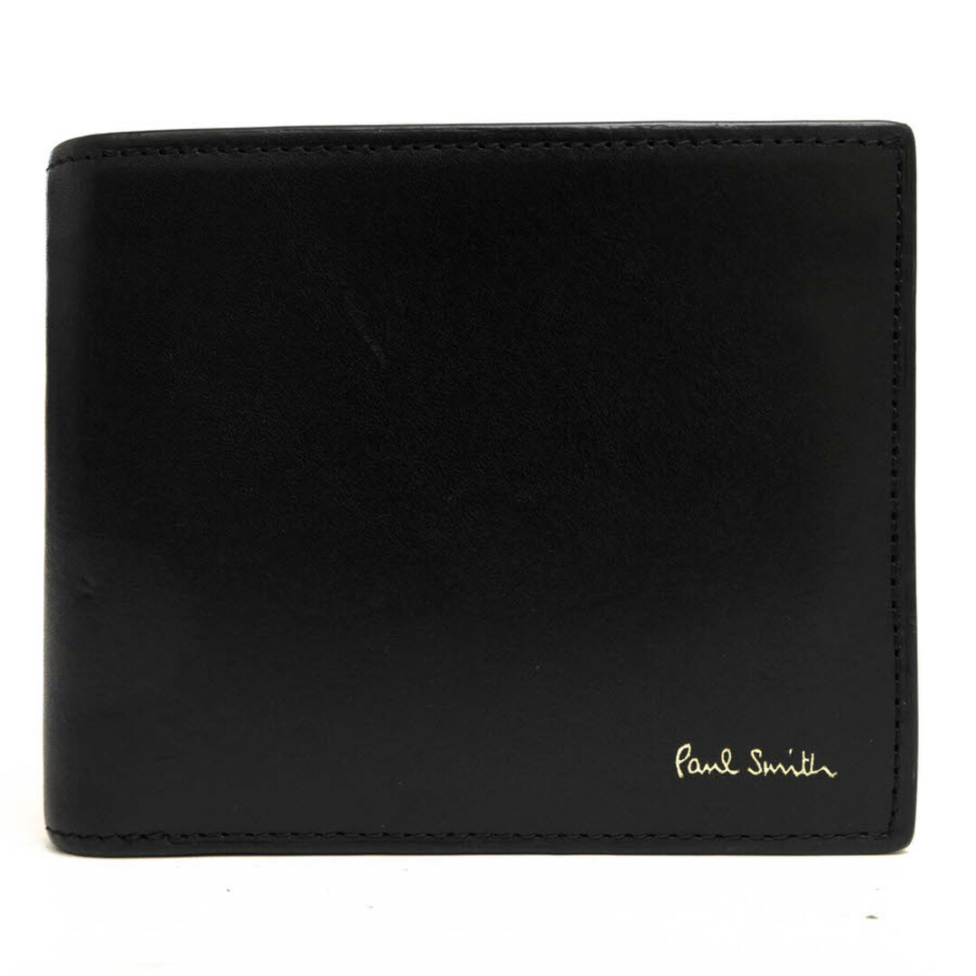 Paul Smith(ポールスミス)のポールスミス／Paul Smith 財布 ウォレット メンズ 男性 男性用レザー 革 本革 ブラック 黒  P525 ベジタン 二つ折り 小銭入れあり メンズのファッション小物(長財布)の商品写真