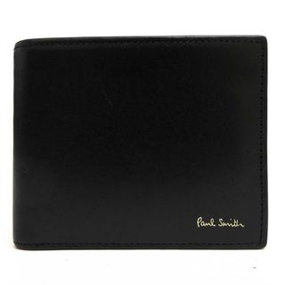 ポールスミス(Paul Smith)のポールスミス／Paul Smith 財布 ウォレット メンズ 男性 男性用レザー 革 本革 ブラック 黒  P525 ベジタン 二つ折り 小銭入れあり(長財布)