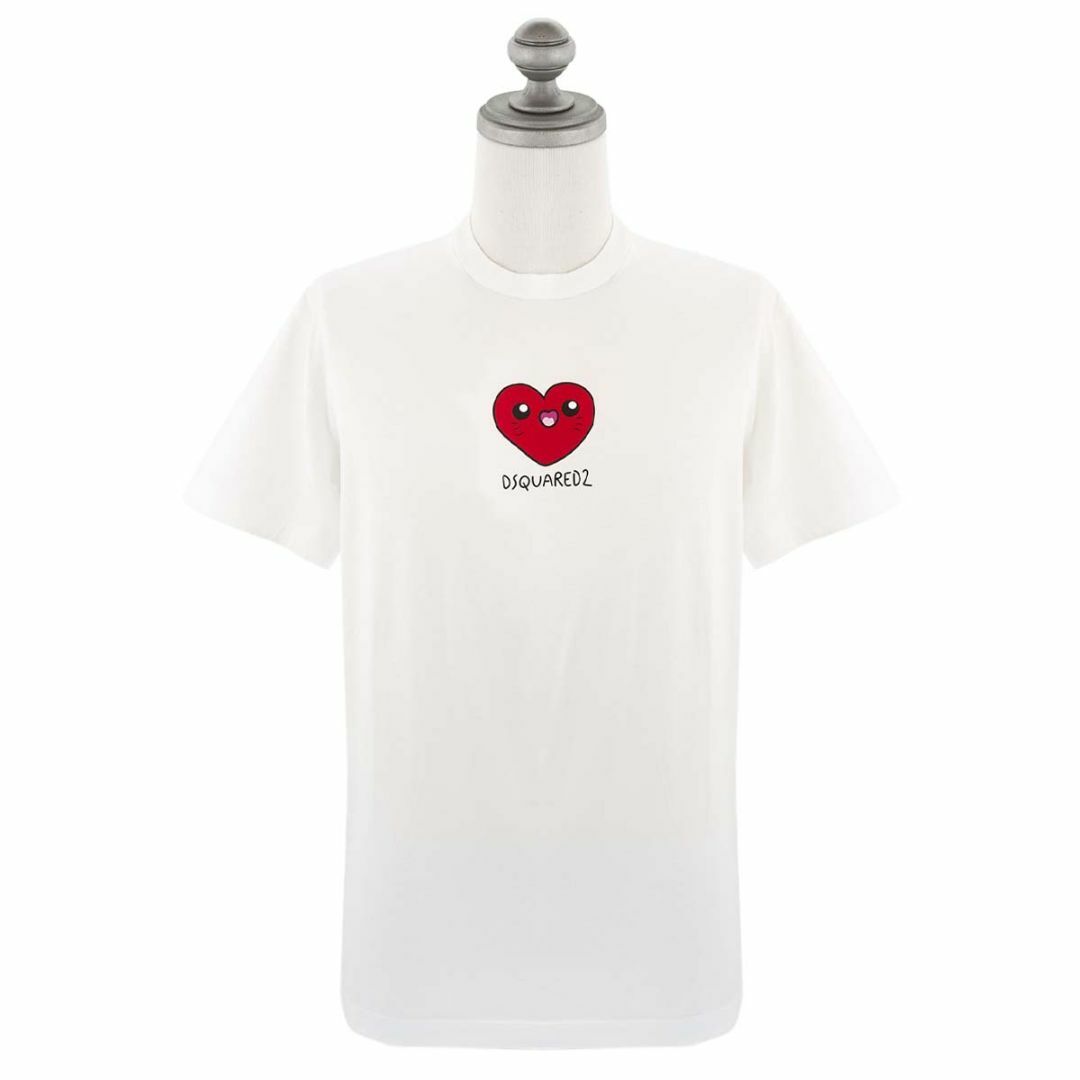 DSQUARED2 ディースクエアード Tシャツ 半袖 S71GD1174 S23009 HEART ME COOL T-SHIRT メンズ 100  ホワイト Mサイズ | フリマアプリ ラクマ