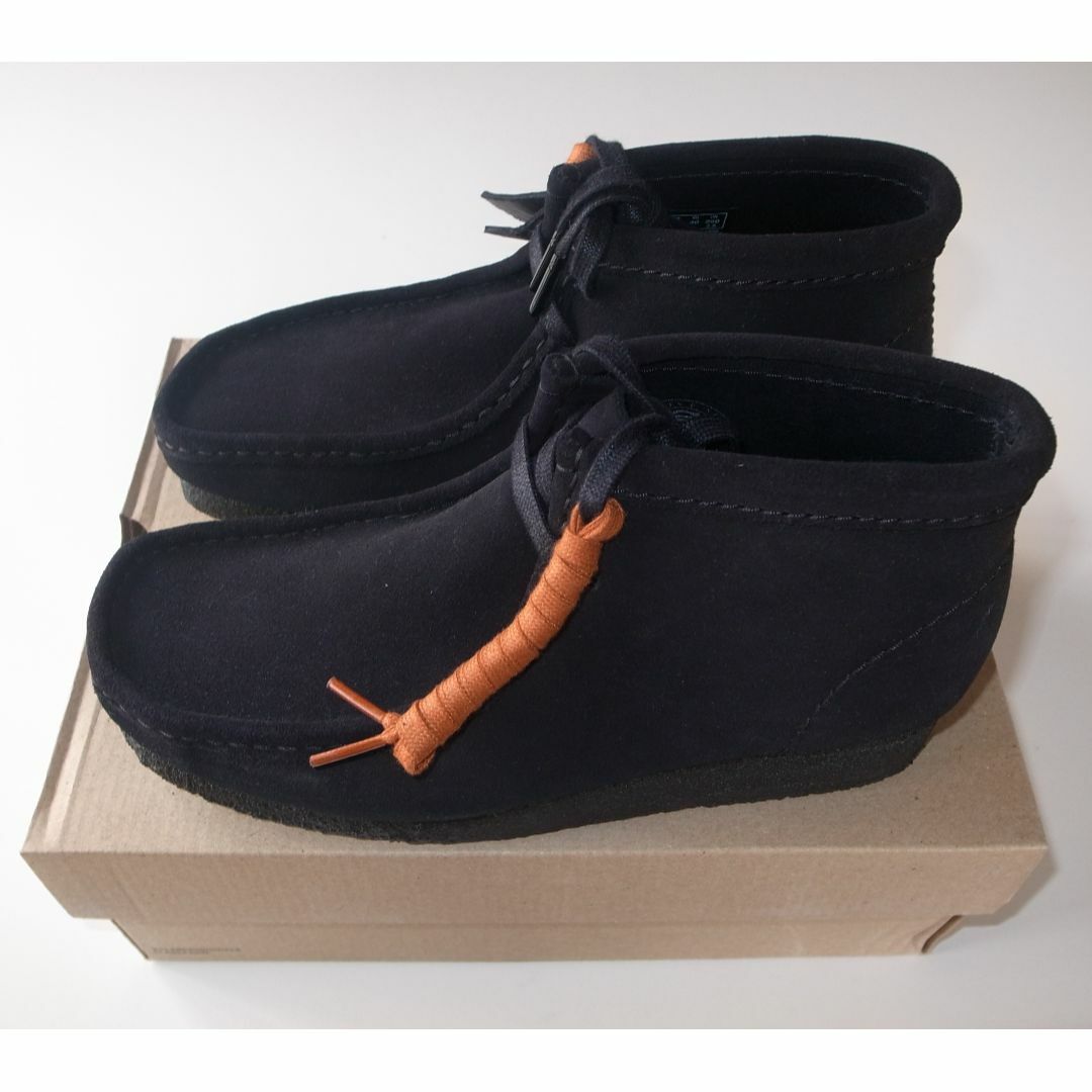 UK65245cmクラークス WALLABEE BOOT ワラビー ブーツ black UK6.5