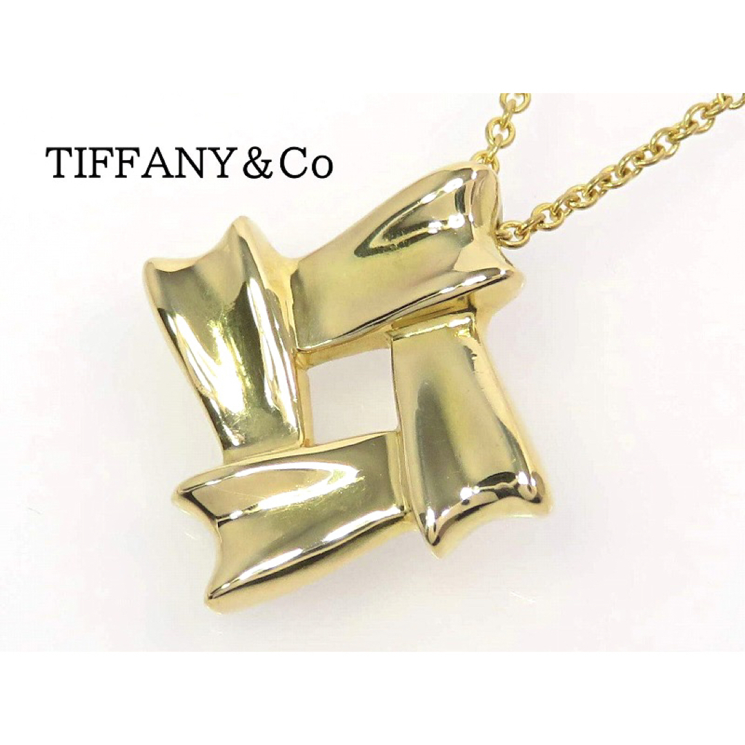 TIFFANYu0026Co ティファニー 750 スクエア 菱形 ネックレス ゴールド-