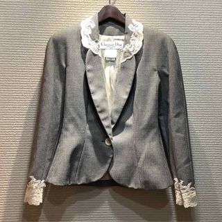 Christian Dior テーラードジャケット ウール　シルク