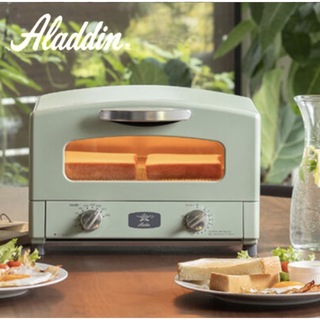 アラジン(Aladdin)のアラジン トースター グラファイトトースター グリーン CAT-GS13BG (調理機器)