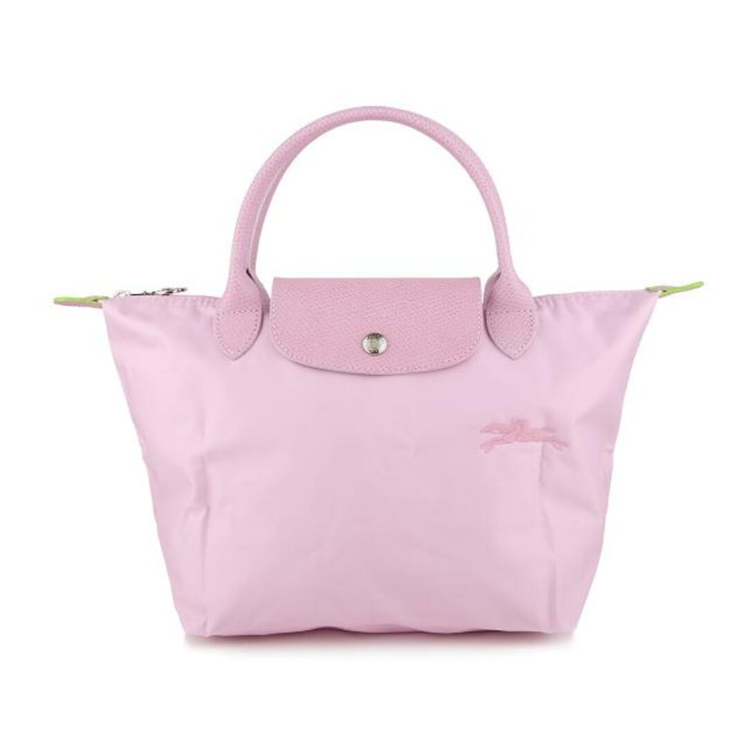 新品 ロンシャン LONGCHAMP ハンドバッグ ル プリアージュ グリーン トップハンドルバッグ Sサイズ  ローズ