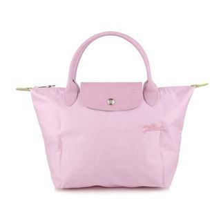 ロンシャン(LONGCHAMP)の新品 ロンシャン LONGCHAMP ハンドバッグ ル プリアージュ グリーン トップハンドルバッグ Sサイズ  ローズ(ハンドバッグ)