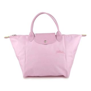 ロンシャン(LONGCHAMP)の新品 ロンシャン LONGCHAMP ハンドバッグ ル プリアージュ グリーン トップハンドルバッグ Mサイズ ローズ(ハンドバッグ)