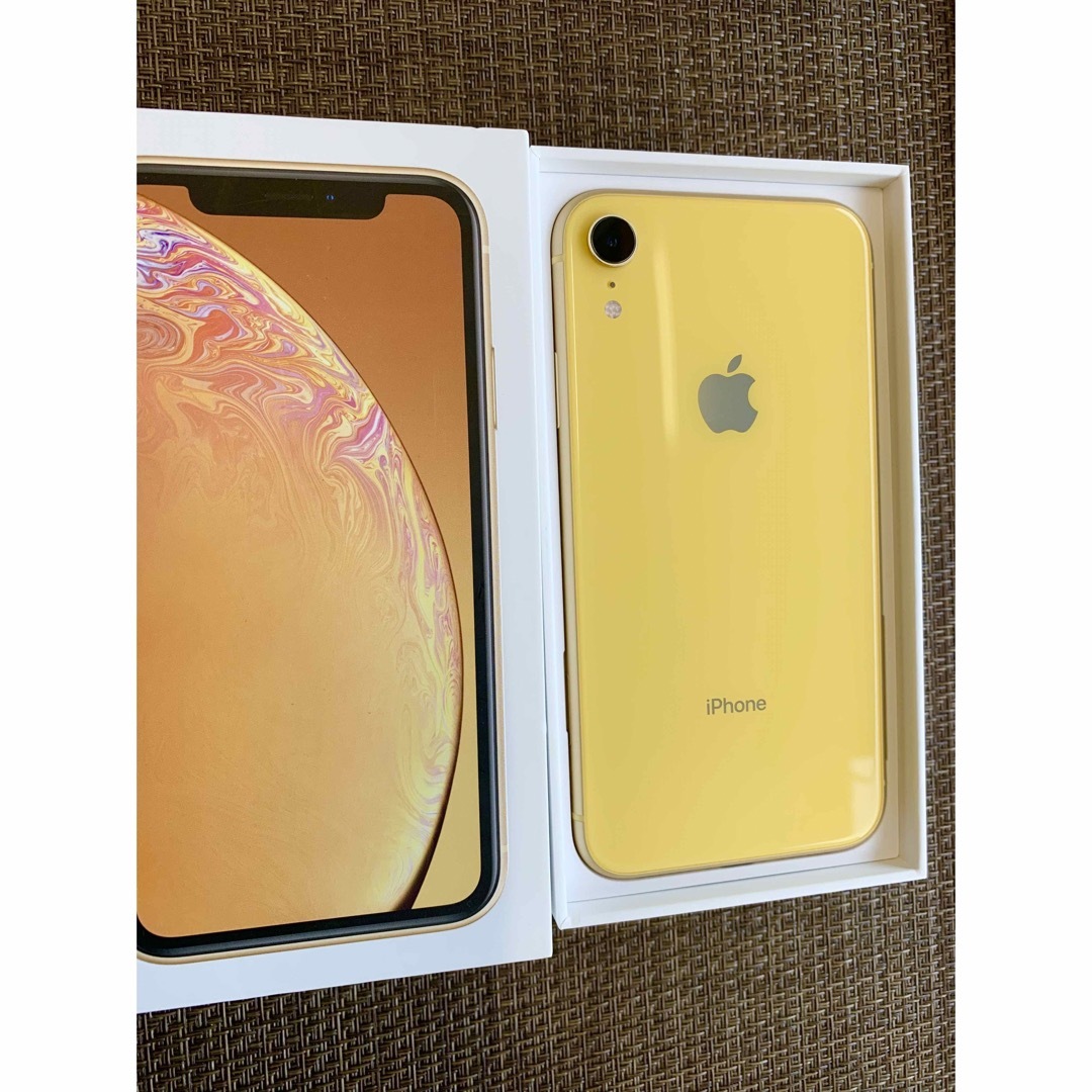 美品 iPhone XR イエロー バッテリー残量86% SIMフリー-