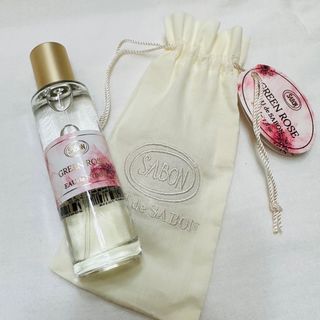 サボン(SABON)のSABON サボン 香水 グリーンローズ オードゥサボン 巾着 新品未使用♪(香水(女性用))